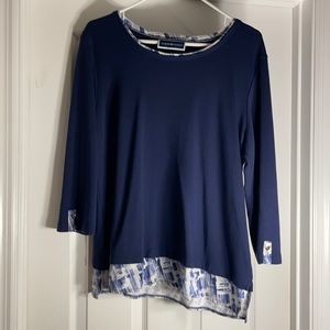 Layered look XL top